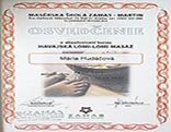 Certifikát - havajská masáž Lomi-Lomi
