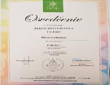 Certifikát - maderoterapia tváre